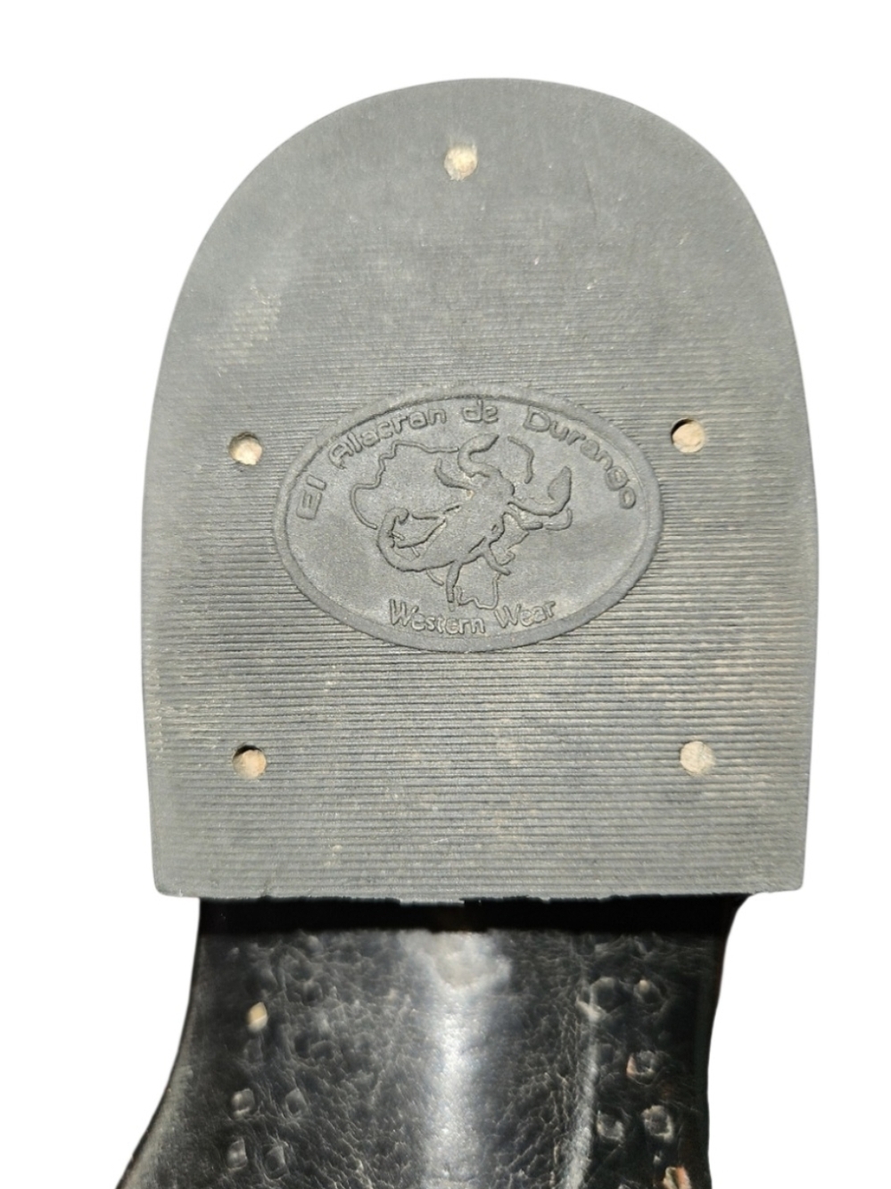 El Alacrán de Durango Western Boots Exotic Caiman Tail 8.5 Cognac Style 7934 - Picture 14 of 17